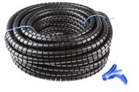 161-64301-hwpp20-pp-bk HellermannTyton Spiral Wrap, I.D 20mm, 21mm Polypropylene Helawrap Series