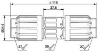 1403836 Phoenix Contact Circular Connector, 5 Contacts, Standard Connector, Socket, Female, IP66, IP68, IP69K, QPD Series