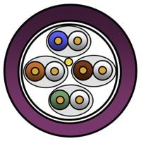 2203ely00500 Belden2203ELY, 500m Cat6a, Blue, U/FTP Shielded, Unterminated LSZH Sheath