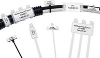 596-12260-tag43-21td1-892-wh-892-wh HellermannTyton Helatag 892 White Cable Labels, 43mm Width, 21mm Height, 2500 Qty