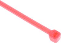 404-538 RS PRO Cable Tie, 203mm x 3.6 mm, Pink Nylon, Pk-100