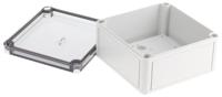 11100501 Spelsberg TK PS Series Grey Polystyrene Enclosure, IP66, Transparent Lid, 130 x 130 x 75mm