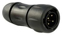 uts6jc1244p Souriau Sunbank by Eaton Circular Connector, 4 Contacts, Cable, Standard Connector, Plug, Male, IP68, IP69K, UTS Series