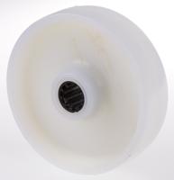 4014 LAG White Polyamide Hygienic, Low Rolling Resistance, Non-Marking Trolley Wheel, 400kg