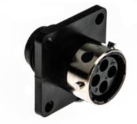 utg0104s Souriau Sunbank by Eaton Circular Connector, 4 Contacts, Flange, Standard Connector, Plug, Female, IP65, UTG Series