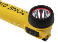 r-55h Wolf Safety ATEX, IECEx LED Torch Yellow - Rechargeable Up to 300 lm, 195 mm