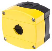 800f-1ym Allen Bradley Yellow Plastic 800F Push Button Enclosure - 1 Hole 22mm Diameter