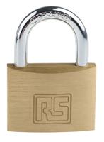 781-6007 RS PRO Key Brass Padlock, 7mm Shackle, 50mm Body