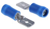 fvddm2-250pa JST FVDDM Blue Insulated Male Spade Connector, Tab, 6.3 x 0.8mm Tab Size, 1mm² to 2.6mm²