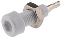 105-0801-001 WIMA White Female Test Socket, 2mm Connector, Solder Termination, 10A, Tin Plating