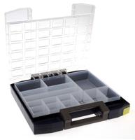 138345 Raaco 14 Cell Blue PC, PP Compartment Box, 55mm x 354mm x 323mm