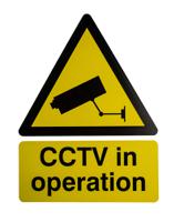 763-1516 RS PRO White PP CCTV Sign, CCTV in Operation, English, CCTV, 300 mm x 400mm