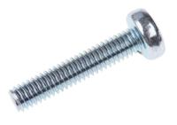553-560 RS PRO Pozi M4 Pan Steel Machine Screws DIN 7985 x 20.0mm