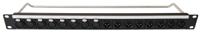 cp30183 XLR 2 x 8 Port Loaded Rack Patch Panel, 1U Rack Height