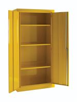 314-7663 RS PRO Yellow Steel Lockable 2 Door Hazardous Substance Cabinet, 1830mm x 915mm x 459mm