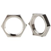 52103210 Lapp Silver Flame Retardant, Halogen Free Nickel Plated Brass Cable Gland Locknut, PG9 Thread