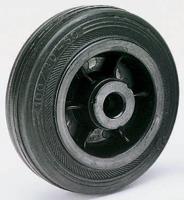 13112 LAG Black Rubber Quiet Operation, Shock Absorbing Trolley Wheel, 90kg
