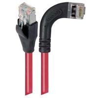 trd695sra7rd-2 L-ComTRD, 2m Cat6, Red RJ45 to Male RJ45 Male, Copper Braid Shielded, Terminated PVC Sheath