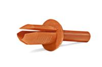 181-42500-htwd-r6-pa6-og HellermannTyton, Cable Clip, 10mm Nominal Size, Polyamide 6, Orange
