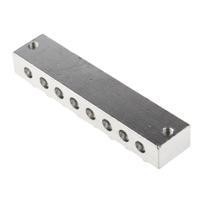 867-1007 RS PRO 8-Way CE (BS EN 60998) Earth Block, 0 → 16 AWG Wire, Screw Down, Brass Housing