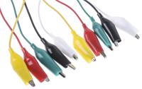 bu-00286 Mueller Electric Test Leads, 7A, 300V, Black, Green, Red, White, Yellow, 300mm Lead Length