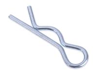 839-268 RS PRO 19.5mm Bright Zinc Plated Steel Retaining Clip, 4.76mm Diameter