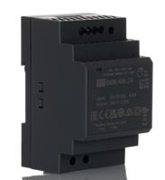 ddr-60l-24 MEAN WELL DDR-60 DC-DC Converter, 24V dc/ 2.5A Output, 60W, DIN Rail Mount, +85°C Max Temp -40°C Min Temp