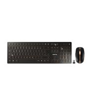 jd-9100de-2 Cherry CHERRY DW 9100 SLIM Wireless Ergonomic Keyboard and Mouse Set, QWERTZ (German), Black