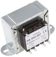504-587 RS PRO 20VA 2 Output Chassis Mounting Transformer, 15V ac, IEC 61558-2-6