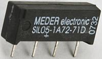sil05-1a72-bv669 Meder PCB Mount Reed Relay, 5V dc Coil, SPST, 200V dc Max, 1 A Max, 500Ω