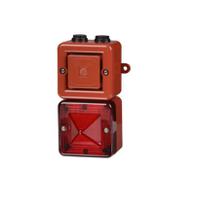 sonfl1xdc024ma0a1rr e2s SONFL1X Series Red Sounder Beacon, 24 V dc, IP66, Back Box with Mounting Lugs – 2 x M20, 101 → 103dB at 1