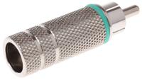 411-069 RS PRO Blue Cable Mount RCA Plug, Nickel