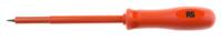 911-1115 ITL Insulated Tools Ltd Slotted Insulated Screwdriver, 6.5 x 1.2 mm Tip, 125 mm Blade, VDE/1000V, 215 mm Overall