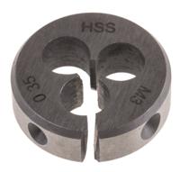 215-776 RS PRO Thread Die, M3 x 0.35mm Pitch, 13/16in od