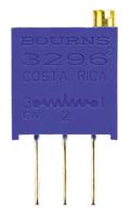 3296w-1-501lf 500Ω, Through Hole Trimmer Potentiometer 0.5W Top Adjust Bourns, 3296