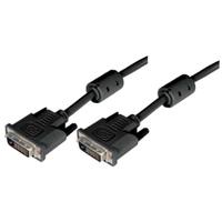 cgdvi-dl-mm-3 L-Com, Male DVI to Male DVI  Cable, 3ftBlack sheathAluminium Foil, Braid shielding