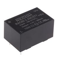 rac02-33se277 Recom Switching Power Supply, RAC02-3.3SE/277, 3.3V dc, 600mA, 2W, 1 Output, 120 → 430 V dc, 85 → 305 V