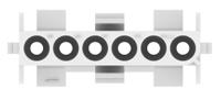 926307-3 TE Connectivity, Universal MATE-N-LOK Female Connector Housing, 6.35mm Pitch, 6 Way, 1 Row