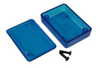 1551ftbu Hammond 1551 Series Translucent Blue ABS Enclosure, IP54, Flanged, Translucent Blue Lid, 50 x 35 x 15mm