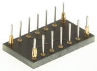 w9558rc Winslow Straight Through Hole Mount 0.5 mm, 2.54 mm Pitch IC Socket Adapter, MSOP 14 to DIP 14
