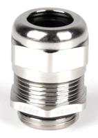 210-0598 RS PRO Metallic Nickel Plated Brass Cable Gland, M20 Thread, 6mm min., 12mm max., IP68