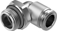npqr-l-g12-q12 Festo NPQR Series Elbow Threaded-toTube Adaptor, G 1/2 Male to 12 mm, Threaded-to-Tube Connection Style, 8085688