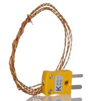 262-3217 RS PRO Type K Thermocouple 1m Length, 1/0.2mm Diameter, -75°C → +250°C