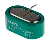 55615602940 Varta V150H 2.4V NiMH Button Rechargeable Battery, 150mAh