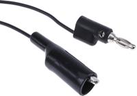 bu-2030-a-60-0 Mueller Electric Crocodile Clip Lead, 10A, 300V, Black, 1.5m Lead Length