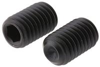 124-7386 Black, Self-Colour Steel Hex Socket Set M10 x 30mm Grub Screw