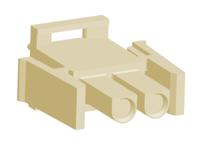 1-1703061-2 TE Connectivity, Universal MATE-N-LOK Male Connector Housing, 6.35mm Pitch, 2 Way, 1 Row