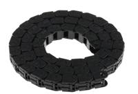 07100380 Igus 7, e-chain Black Cable Chain - Flexible Slot, W16.5 mm x D15mm, L1m, 38 mm Min. Bend Radius, Igumid G