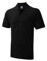 uc114blk-3xl Uneek UC114 Black 100% Cotton Polo Shirt, UK- 3XL, EUR- 3XL
