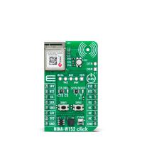 mikroe-6154 MikroElektronika Professional Grade Multi Radio WiFi or BLE Module From U Blox NINA-W152 Bluetooth, Wi-Fi Communication